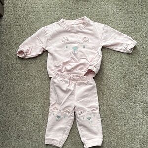 Carter's Pink Bear Sweat Pant outfit. 6 month.
